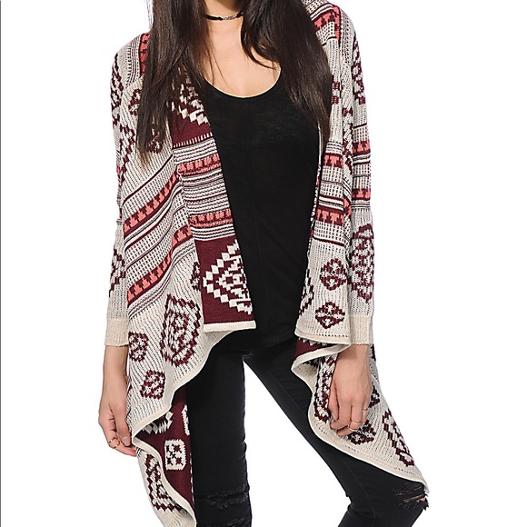 Empyre Sweaters - Empyre Lily Tribal Cardigan Sweater
